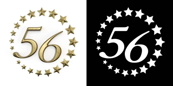 Número cinquenta e seis anos de celebração — Fotografia de Stock