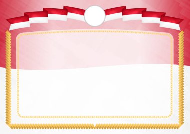 Monako ulusal bayrağıyla yapılan sınır.