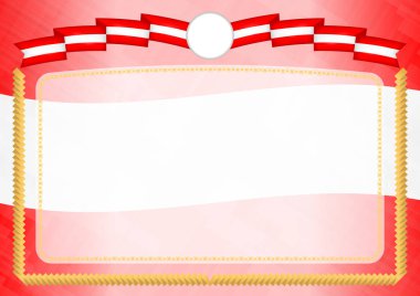 Kanada ulusal bayrağı ile yapılan sınır.