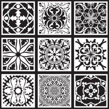 Kesintisiz geometrik döşeme deseni