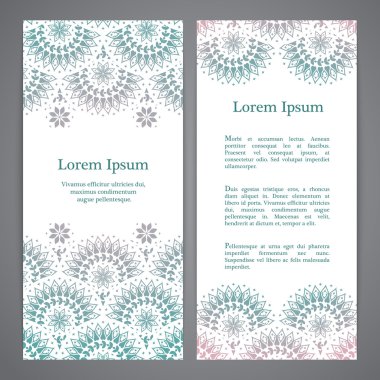 Vektör afiş ile mandala