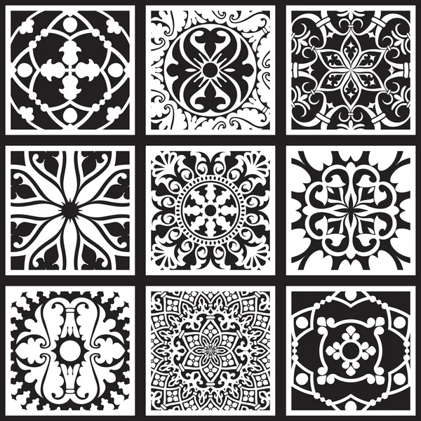 シームレスな幾何学的なタイル パターン — ストックベクタ