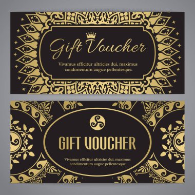 Hediye çeki şablonuyla mandala süsleme