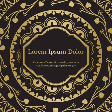 Mandala ile vektör arka plan