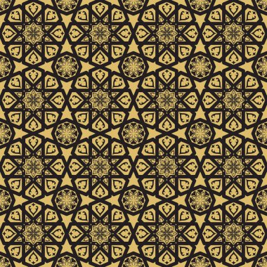 Altın seamless modeli.