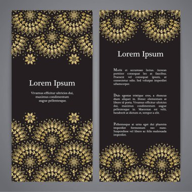 Vektör afiş ile mandala