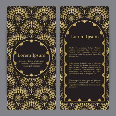 Vektör afiş ile mandala