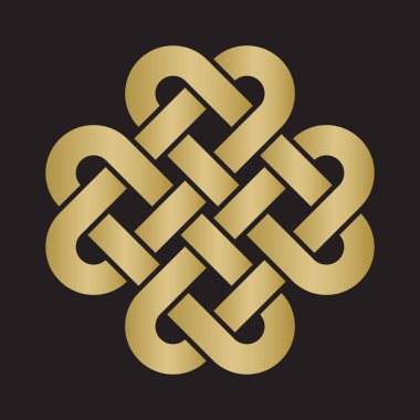 Dekoratif celtic aşk düğümü