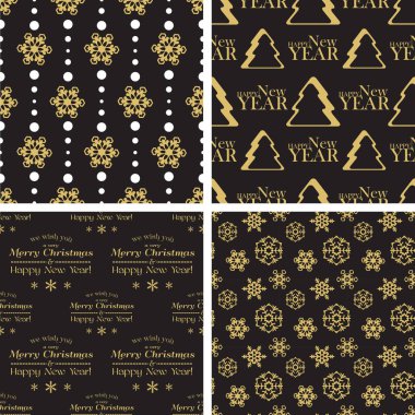 sorunsuz döşeme kalıpları - Noel arka vektör