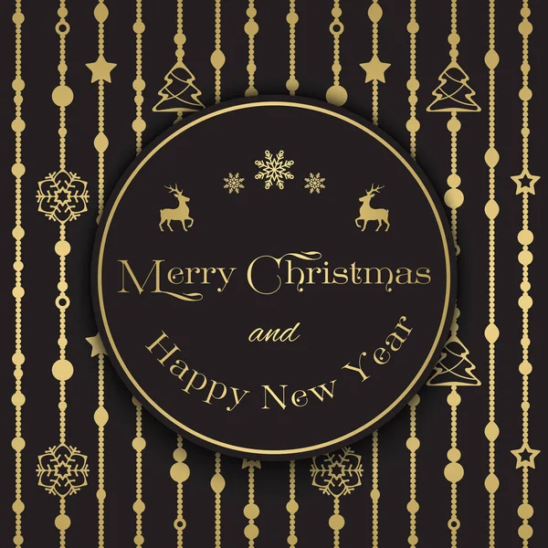 Merry Christmas card — Stock Vector