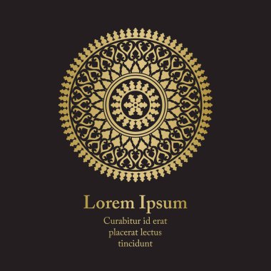 Arka plan ile altın çiçek süsleme.