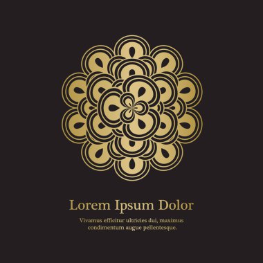 Altın daire ile arka plan