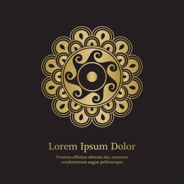 Altın daire ile arka plan