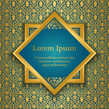 Arka plan ile altın çiçek desenli