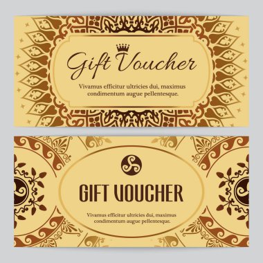 Hediye çeki şablonuyla mandala süsleme