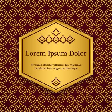 arka plan ile gold süsleme