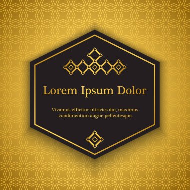 arka plan ile gold süsleme