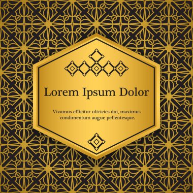 arka plan ile gold süsleme