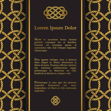 Deniz ip dekor: davetiyeli