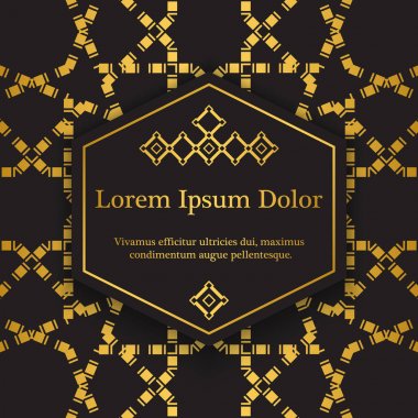 arka plan ile gold süsleme