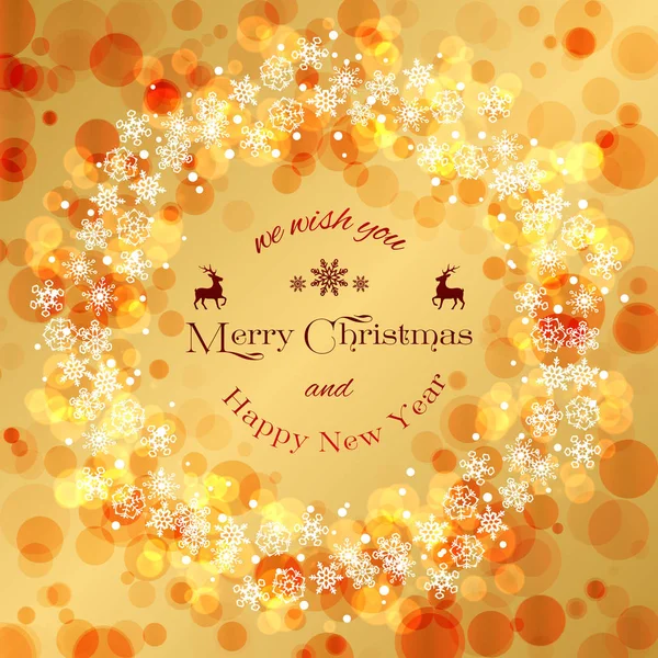 Merry Christmas and Happy New Year background — Stock Vector