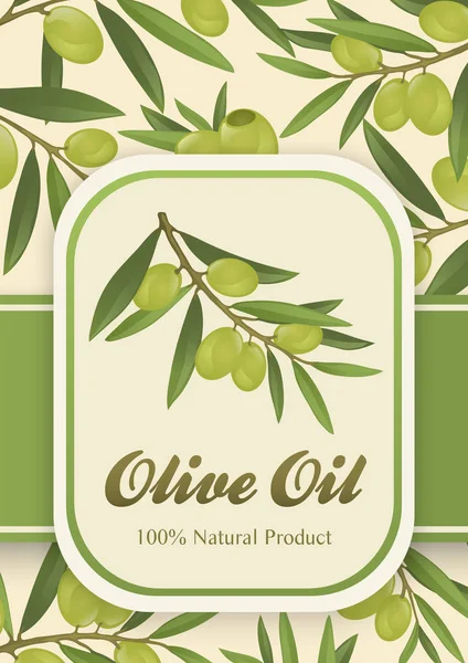 Background for olive oil — Stock Vector