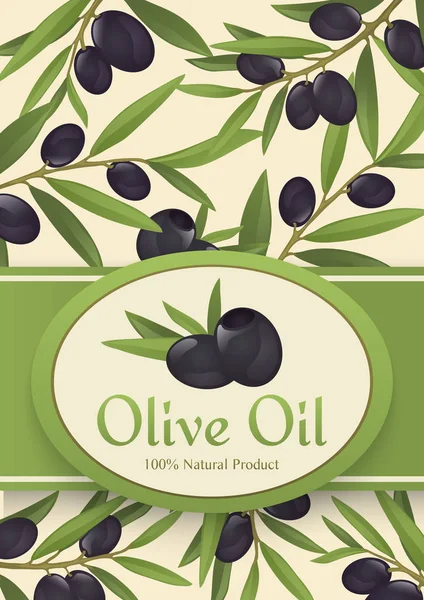 Background for olive oil — Stock Vector