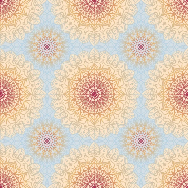 Patrón sin costura con mandala — Vector de stock