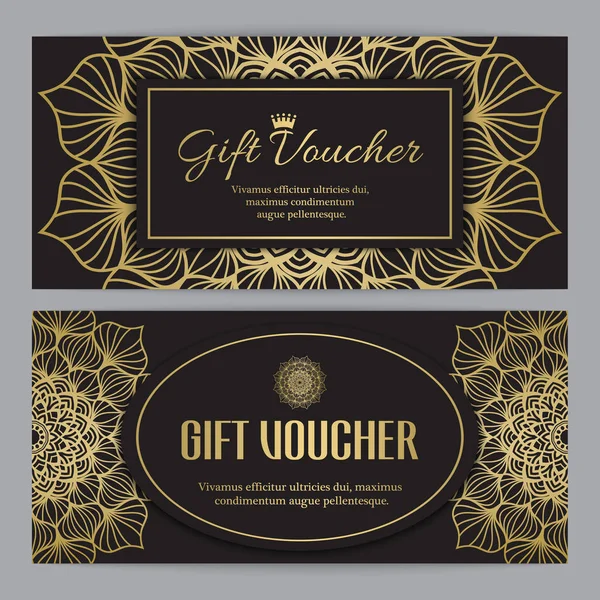 Gift voucher template — Stock Vector