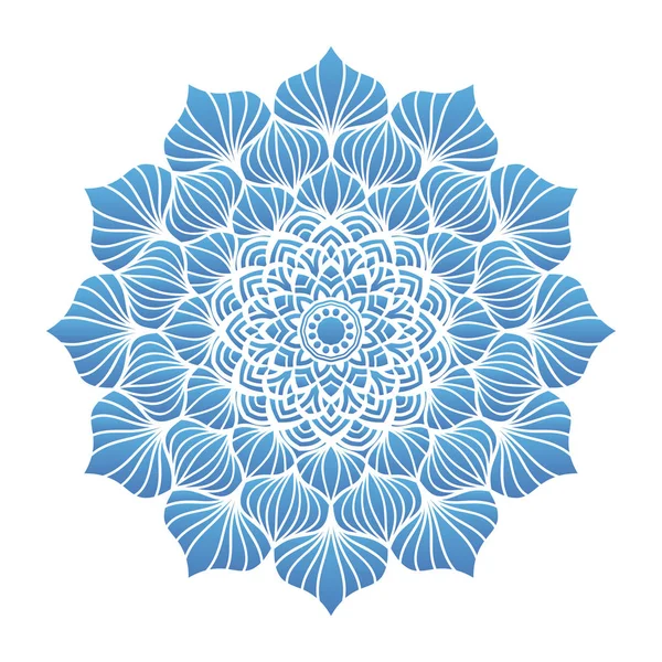 Ornamento de mandala flor redonda — Archivo Imágenes Vectoriales