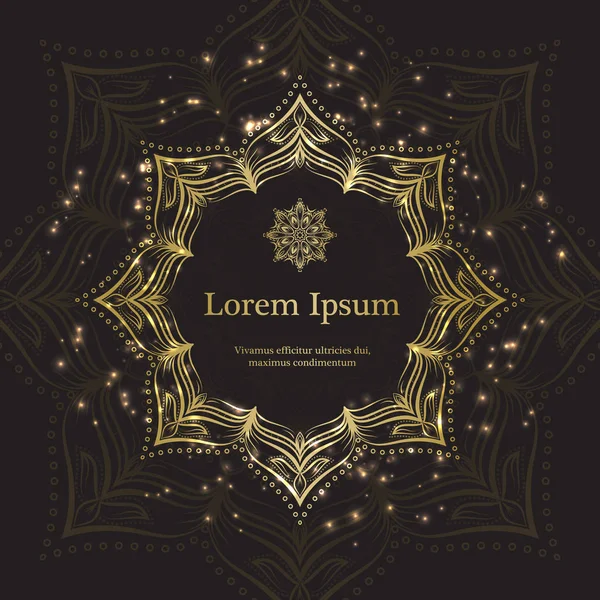 Altın ve siyah davet şablonu