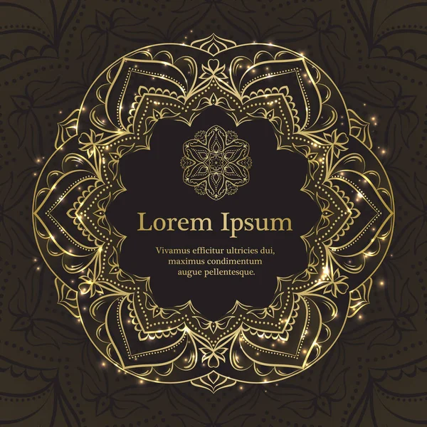 Altın ve siyah davet şablonu