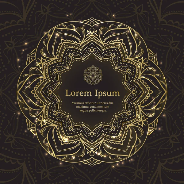 Altın ve siyah davet şablonu