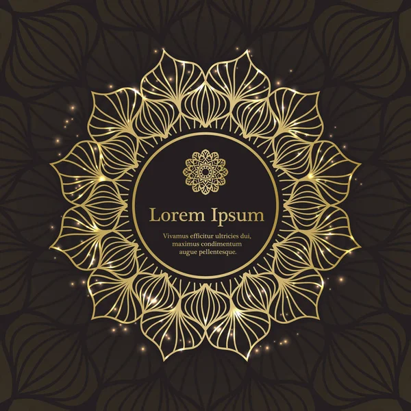 Altın ve siyah davet şablonu