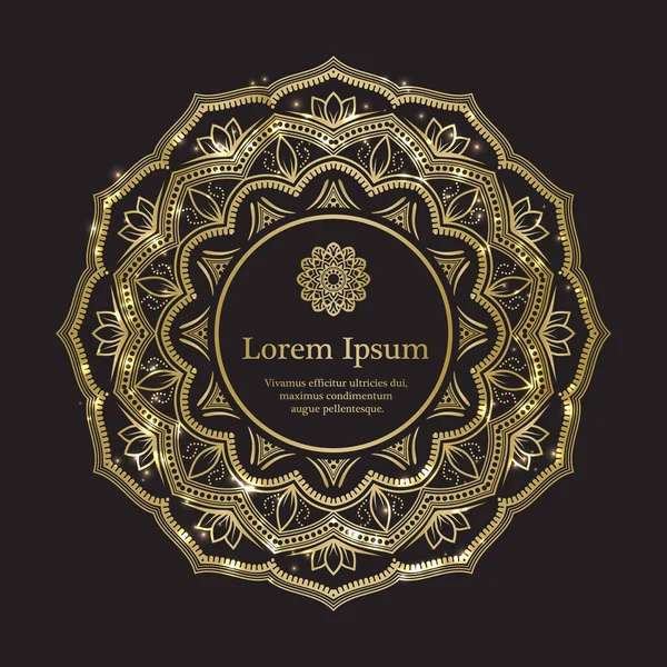 Altın ve siyah davet şablonu