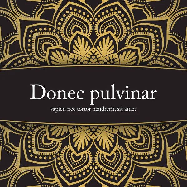 Altın ve siyah davet şablonu