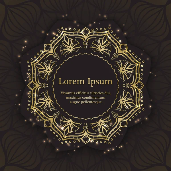 Altın ve siyah davet şablonu