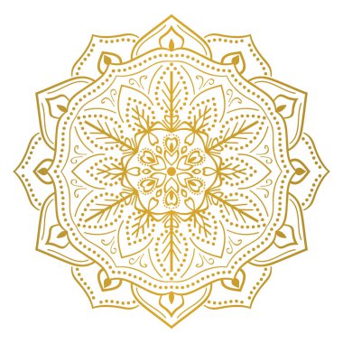 Yuvarlak çiçek mandala süsleme