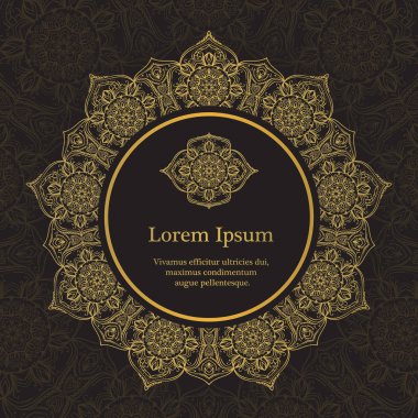 Altın ve siyah davet şablonu