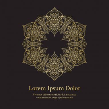 Altın ve siyah davet şablonu