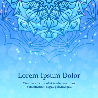 Çiçek mandala arka plan