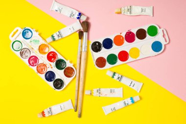 Boya fırçaları kalemler