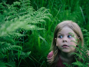 fern çalılıkları sürpriz kız