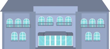 Masion evin dış vektör çizim