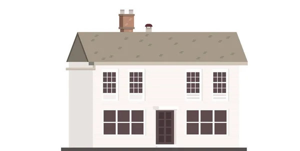 Внешняя векторная иллюстрация дома — стоковый вектор