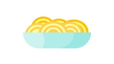 İzole spagetti vektör çizim