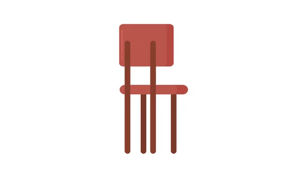 椅背孤立矢量插画 — 图库矢量图片