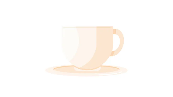 Taza Café Aislado Vector Ilustración — Archivo Imágenes Vectoriales