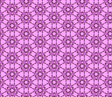 soyut fraktal kaleydoskop pürüzsüz desen pembe, sarı, siyah renkler.