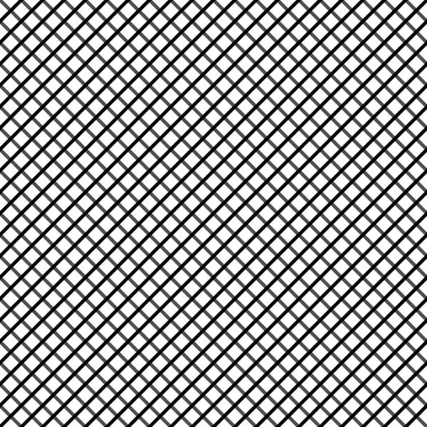 无缝隙的黑色格栅。白色背景隔离的Rhombus格栅 — 图库矢量图片
